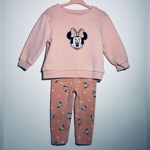 Pink Minnie Mouse Sweater Set